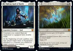 NM-Mint, English MTG Halvar, God of Battle // Sword of the Realms Kaldheim Magic - Image 1