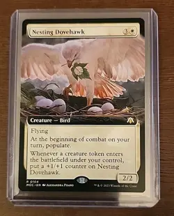 MTG - Nesting Dovehawk - Extended Art (English) March of the Machine - Mint - Image 1