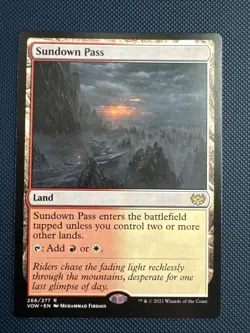 MTG Sundown Pass - Innistrad: Crimson Vow (VOW) NM - Image 1