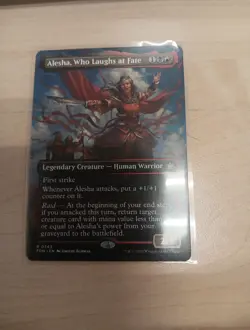 1x - Alesha, Who Laughs at Fate - Borderless #343 - Foundations - NM MTG - Image 1