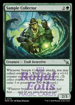 Sample Collector 4x FOIL MTG Murders at Karlov Manor MKM Uncommon MINT green - Image 1