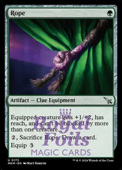 Rope 4x FOIL MTG Murders at Karlov Manor MKM Uncommon MINT green artifact - Image 1