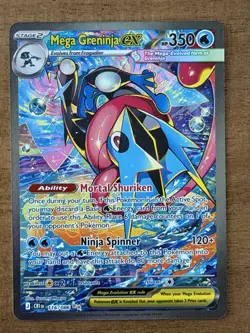 Pokemon TCG Chaos Rising Mega Greninja ex SIR 116/086 Mint - Image 1