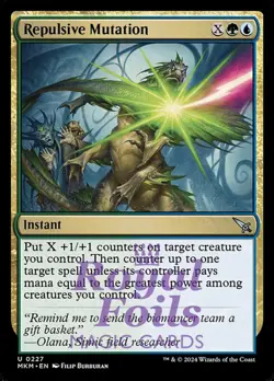 Repulsive Mutation 2x FOIL MTG Murders at Karlov Manor MKM Uncommon MINT grn blu - Image 1