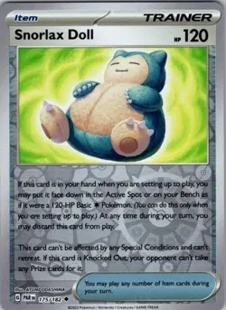 Snorlax Doll 175/182 Uncommon Paradox Rift Pokemon Reverse Holo Near Mint - Image 1