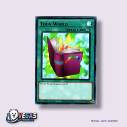 Yu-Gi-Oh! 1st Edition Toon World Ultra Rare Purple LDS1-EN068 NM - Image 1