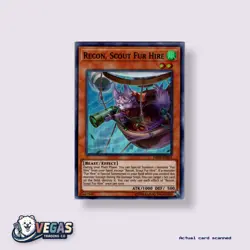 Yu-Gi-Oh! 1st Edition Recon, Scout Fur Hire Super Rare DASA-EN015 NM - Image 1