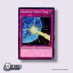 Yu-Gi-Oh! 1st Edition Drowning Mirror Force Secret Rare SHVI-EN075 NM - Image 1