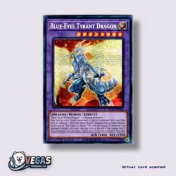 Blue-Eyes Tyrant Dragon MP23-EN019 1st Edition Prismatic Secret Rare NM Yu-Gi-Oh - Image 1