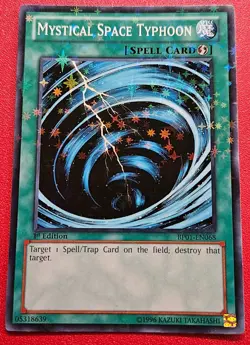 1x Yu-Gi-Oh! Mystical Space Typhoon - BP01-EN068 - Starfoil Rare - 1st Ed - NM - Image 1