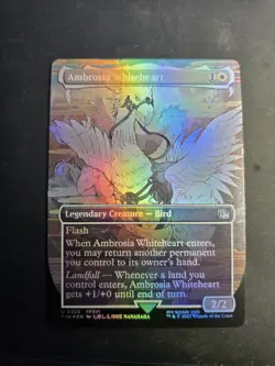 MTG Final Fantasy Ambrosia Whiteheart Borderless Foil Card U 0325 NM - Image 1