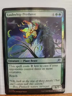 MTG Edge of Eternities - Lashwhip Predator - EOE 195 - FOIL - Image 1