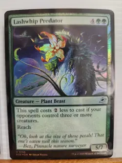 MTG Edge of Eternities - Lashwhip Predator - EOE 195 - FOIL - Image 3