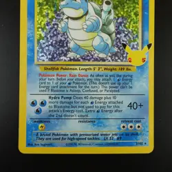 Blastoise 2/102 Pokemon Celebrations Classic Collection Holo Card - Image 3