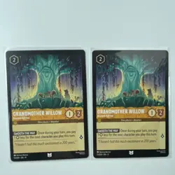 Disney Lorcana Grandmother Willow 13/204 EN English Regular 2 Cards Lot - Image 1