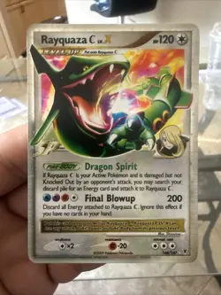 Pokemon TCG Rayquaza C LV.X Holo Card 146/147 Supreme Victors 2009 LP Condition - Image 1