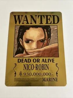 One Piece Wanted Poster Gold Card Collectible✨ - Image 1