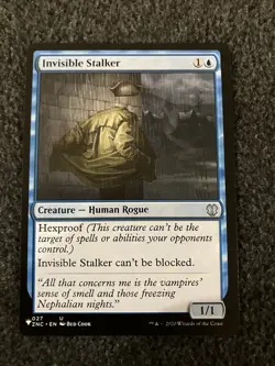 Magic The Gathering MTG - Invisible Stalker - ZNC - Image 1
