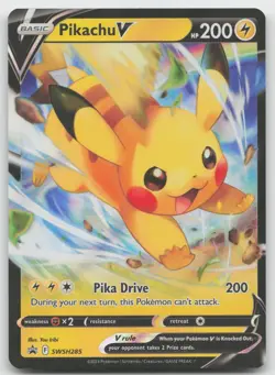 Pikachu V Promo Holo SWSH: Sword & Shield Promo Cards SWSH285 NM - Image 1