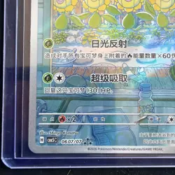 Pokemon S-Chinese Gemstone CBB5C Vol.5 06 07/07 Sunflora Holo NM Card Full Art - Image 5
