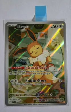 Pokemon TCG Eevee SVP 173 Prismatic Evolutions ETB Black Star Promo Card. - Image 1