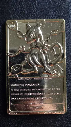 MEWTWO | Pokemon 23K Gold-Plated Burger King Promo 1999 Card - Image 2