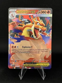Mega Charizard Y EX 022/217 Ultra Rare Holo Pokemon Card Mint - Image 1