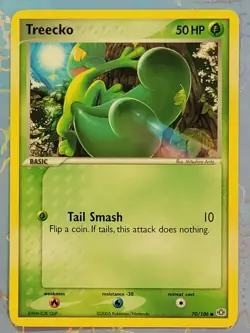 Treecko 70/106 Emerald Pokemon Card NM+ - Image 1