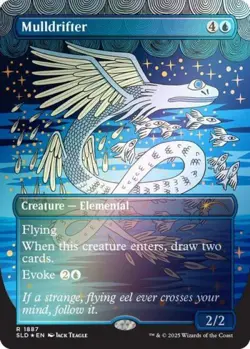 Mulldrifter (Rainbow Foil) (1887) -Foil Light Play MTG Secret Lair - Image 1