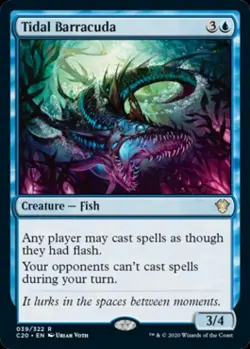Tidal Barracuda - Heavy Play MTG Commander 2020 Ikoria - Image 1