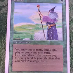 Magic: The Gathering Fastbond Revised Edition Rare Enchantment Green Regular - Image 1