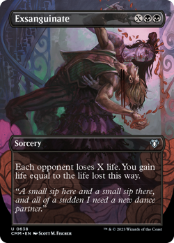 Exsanguinate (Borderless Alternate Art) [Commander Masters] Magic MTG - Image 1
