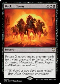Back in Town [Outlaws of Thunder Junction Commander] Magic MTG - Image 1