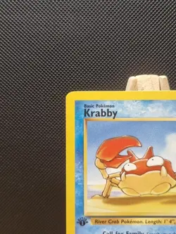 Pokemon 1999 WOTC 1st Edition Fossil Krabby 51/62 - Excellent - Image 3