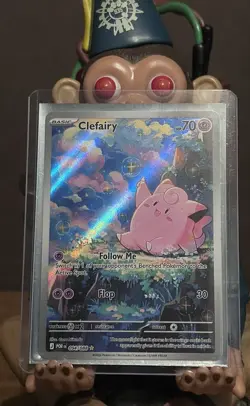 Pokemon TCG Paradox Rift Clefairy 094/182 Illustration Rare Holo English - Image 1