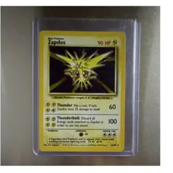 Zapdos Base Set Holo Rare Unlimited 90 HP 016/102 English 1999 Sugimori - Image 1