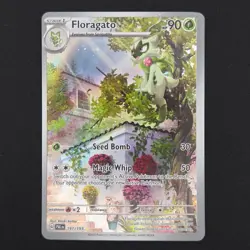 Pokemon TCG Card Floragato 197/193 Paldea Evolved Illustration Rare - NM - Image 1