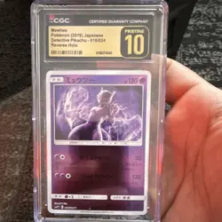 Pokemon Mewtwo 016/024 Smp2 Detective Pikachu Holo Uncommon CGC 10 Japanese 2019 - Image 1