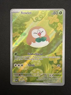 Pokemon Rowlet 090/088 Secret Rare Holo Evolutions 80 HP English - Image 1