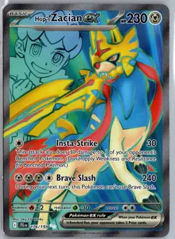 Hop's Zacian ex 176/159 Journey Together Pokemon TCG Holo Ultra Rare NM - Image 1