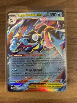 Mega Greninja ex 22/86 Double Rare Pokemon Chaos Rising ME04 NM B - Image 1