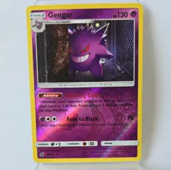 Pokemon Gengar 38/111 Sm-Crimson Invasion Reverse Holo Rare - English NM - Image 1