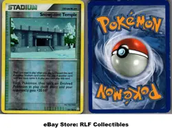 2008 Pokemon, D&P Legends Awakened, 134/146 Snowpoint Temple, Reverse Holo UC - Image 1