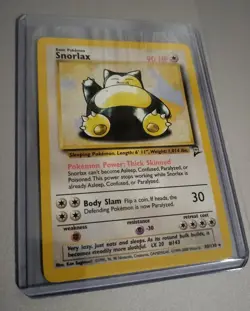 1999 Pokemon Snorlax 27/64 Jungle Non-Holo Unlimited WOTC - Image 1