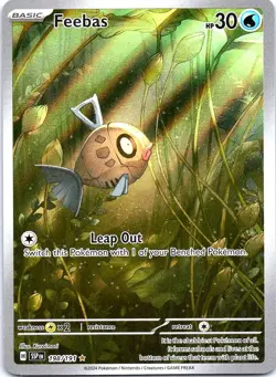 Feebas 198/191 Illustration Rare Surging Sparks Pokemon Holo Near Mint - Image 1