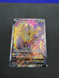 Pokemon TCG Jolteon V SWSH183 Promo Full Art Holo 190 HP Sword & Shield LP+ - Image 3