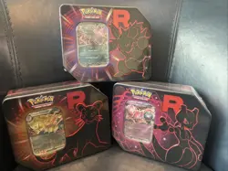 Pokemon TCG: Team Rocket Tin Set Sealed - Lot3- Full art set - Image 1