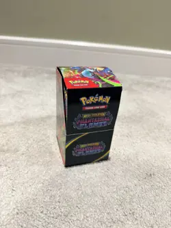 Pokemon TCG PHANTASMAL FLAMES Half Booster Box (18 Packs) unsealed box - Image 1