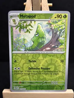 Metapod 011/165 Reverse Holo Scarlet & Violet 151 Pokemon TCG LP - Image 1