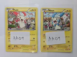 Plusle & Minun Connecting Art 31/111 32/111 AA09 XY Pokemon Furious Fists NM/LP+ - Image 3